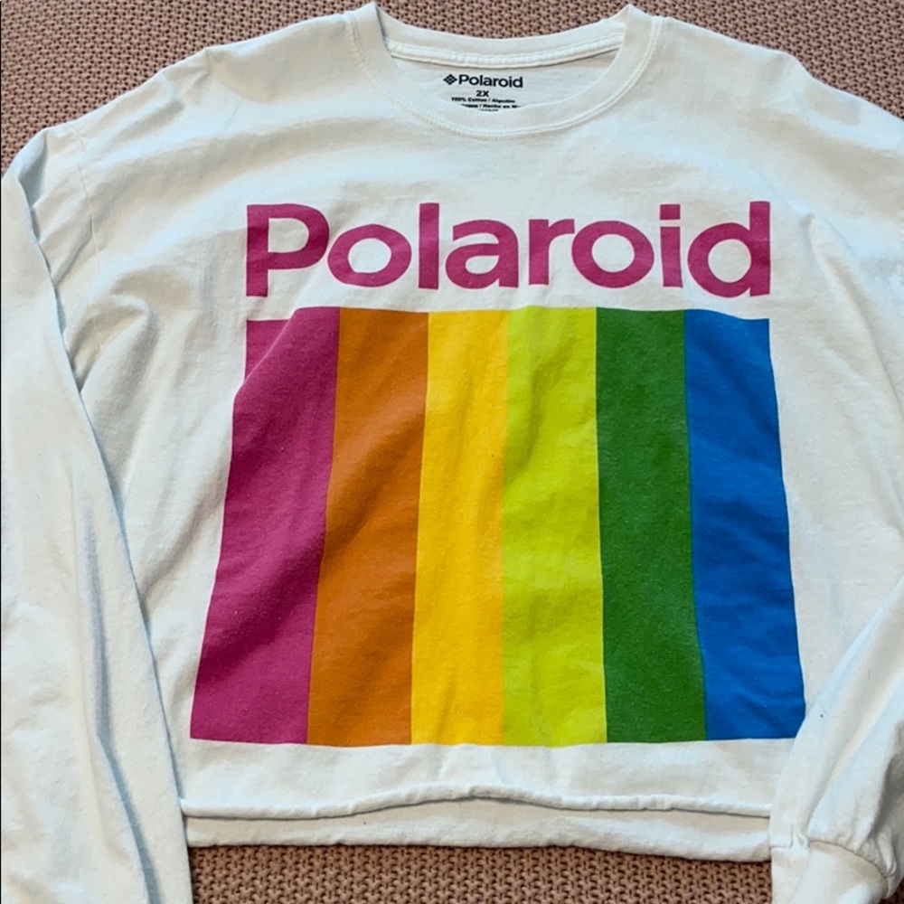 White crop Polaroid